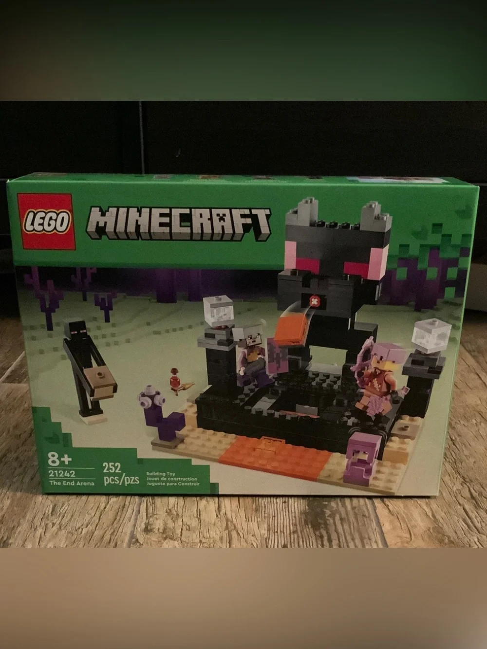 LEGO Minecraft The End Arena Build Set - Black, Purple, Green
